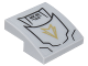 Slope, Curved 2 x 2 x 2/3 with Black Lines, 'MK 82' and Gold Arrow Pattern (Sticker) - Set 76050, 15068pb061  