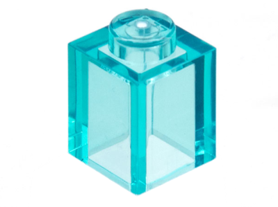 Brick 1 x 1, 3005 Trans-Light Blue N