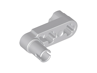 Деталь LEGO Technic, Liftarm, Modified Crank / Pin 1 x 3 - Axle Holes 33299 Light Bluish Gray U