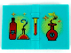 Minifigure, Utensil Book 2 x 3 with Red and Yellow Bottles, Flasks and Sparkles Pattern, 33009px1  