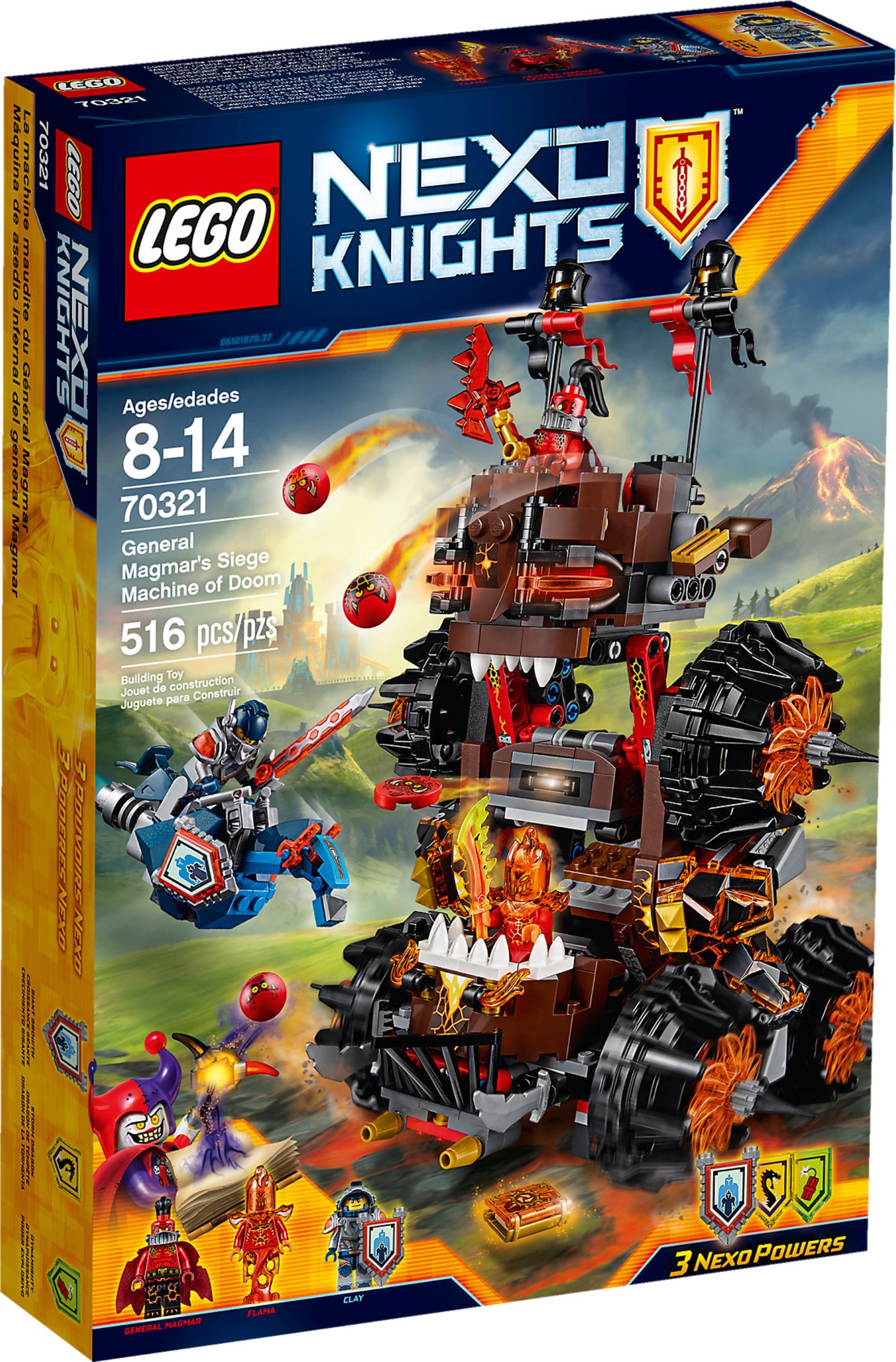 Конструктор LEGO Nexo Knights 70321 Осадная машина генерала Магмара