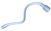 Na'vi Neural Queue / Whip with Bar and Bar Hole, 1578 Bright Light Blue N