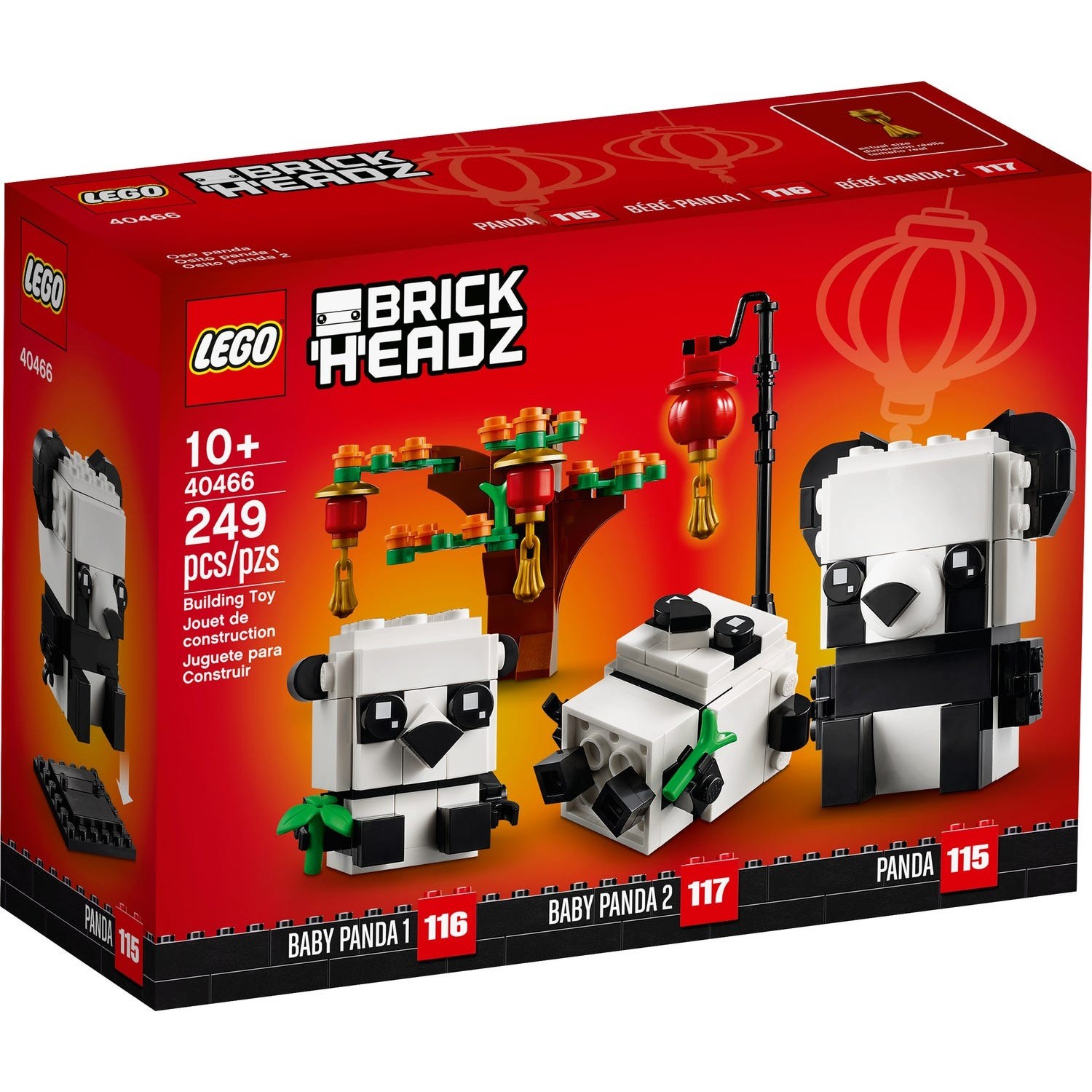 Конструктор LEGO BrickHeadz 40466 Сувенирный набор Панды на китайский Новый  год в магазине Shop-device