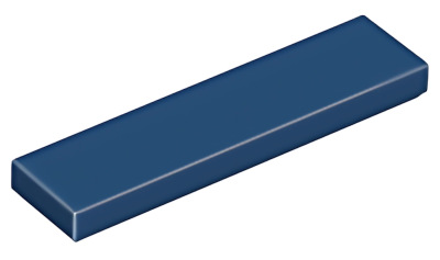 Деталь LEGO Tile 1 x 4 2431 (35371, 75703, 91143, 100687) Dark Blue U
