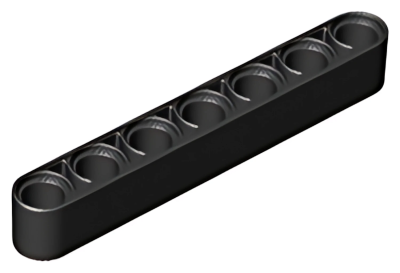 Деталь LEGO  Technic, Liftarm Thick 1 x 7 32524 (16615) Black U