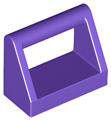 Деталь LEGO Lego Tile, Modified 1 x 2 with Bar Handle 2432 Dark Purple U