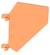 Flag 5 x 6 Hexagonal, x1435 Trans-Neon Orange U