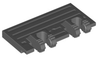 Hinge Train Gate 2 x 4 Locking Dual 2 Fingers without Rear Reinforcements, 92092 Dark Bluish Gray U