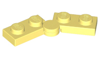 Hinge Plate 1 x 4 Swivel (2429 / 2430), 2429c01 Bright Light Yellow N