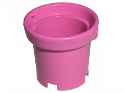 Container, Bucket 2 x 2 x 2 with Handle Holes, 48245 Dark Pink U