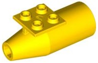 Engine, Smooth Large, 2 x 2 Thin Top Plate Yellow U