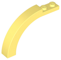 Arch 1 x 6 x 3 1/3 Curved Top, 6060 Bright Light Yellow N