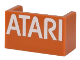 Panel 1 x 2 x 1 with Rounded Corners and 2 Sides with White 'ATARI' Pattern, 23969pb008  