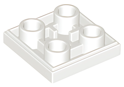 Деталь LEGO Lego Tile, Modified 2 x 2 Inverted 11203 White N