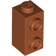 Деталь Lego Brick, Modified 1 x 1 x 1 2/3 with Studs on Side 32952 Dark Orange N