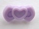 Friends Accessories Bow with Heart and Small Pin, 92355c Lavender N
