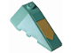 Wedge 4 x 2 Triple Right with Gold Arrow on Sand Green Background Pattern (Sticker) - Set 70612, 43711pb16  