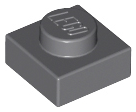 Plate 1 x 1, 3024 Dark Bluish Gray N
