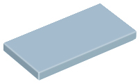 Tile 2 x 4, 87079 Sand Blue U