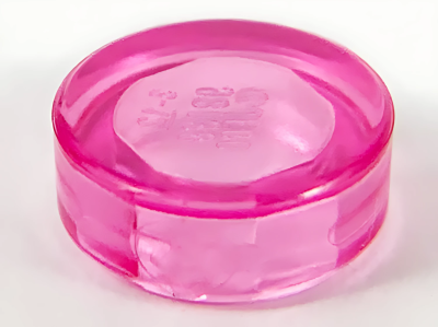 Деталь LEGO Tile, Round 1 x 1 98138 Trans-Dark Pink N
