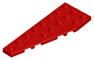 Деталь LEGO  Lego Wedge, Plate 8 x 3 Pentagonal Left 50305 Red U