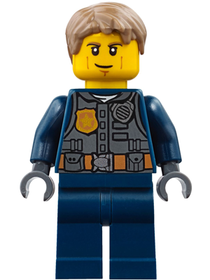 Минифигурка Lego Police - City Chase McCain - Dark Blue Uniform cty0780