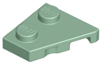 Wedge, Plate 2 x 2 Left, 24299 Sand Green N