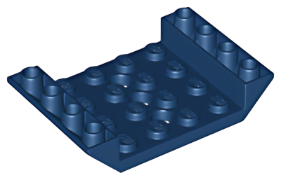 Деталь LEGO Slope, Inverted 45 6 x 4 Double with 4 x 4 Cutout and 3 Holes 60219 Dark Blue U