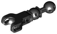 Hero Factory Arm / Leg with Ball Joint on Axle and Ball Socket and Pin Hole 90608 Black U