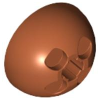Cylinder Hemisphere 3 x 3 Ball Turret, 44359 Dark Orange U