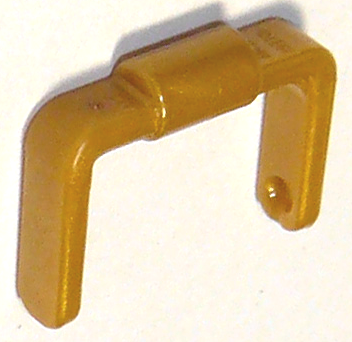 Minifigure, Utensil Bucket 1 x 1 x 1 Handle / Scooter Stand, 95344 Pearl Gold U