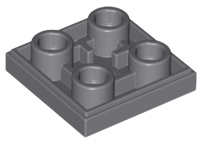 Tile, Modified 2 x 2 Inverted, 11203 Dark Bluish Gray N