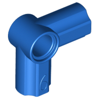 Technic, Axle and Pin Connector Angled #6 - 90 degrees, 32014 Blue N