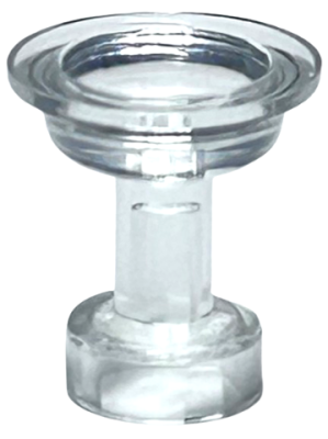 Minifigure, Utensil Sherbet / Sundae Dish / Cocktail Glass, 68504 Trans-Clear U