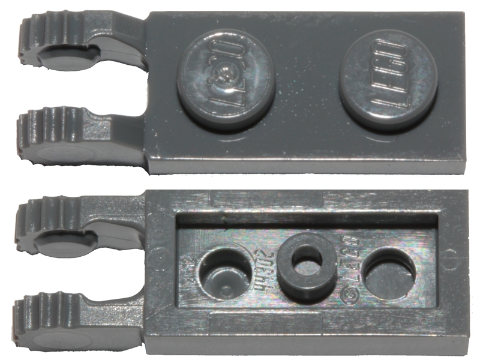 Шарнир Lego Hinge Plate 1 x 2 Locking with 2 Fingers on End and 9 Teeth without Bottom Groove 44302b