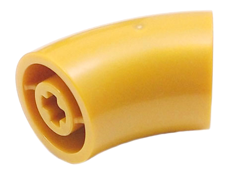 Brick, Round 2 x 2 D. 45 degrees Elbow (25.5mm Standing Height), 65473