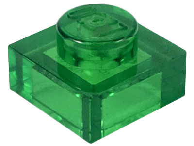 Plate 1 x 1, 3024 Trans-Green N