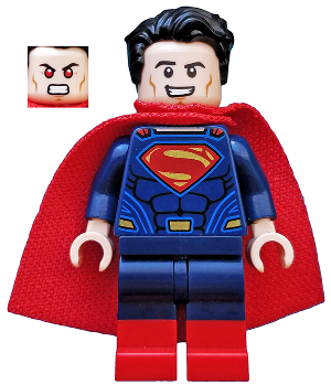 Минифигурка Lego Super Heroes Superman - Dark Blue Suit, Tousled Hair, Red Boots sh220