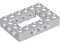 Technic, Brick 4 x 6 Open Center, 32531 Light Bluish Gray U