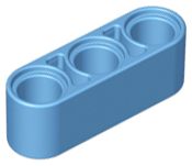 Technic, Liftarm Thick 1 x 3, 32523 Medium Blue N
