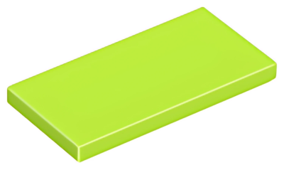Деталь LEGO Tile 2 x 4 87079 (38879, 71150) Lime U