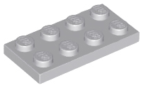 Plate 2 x 4, 3020 Light Bluish Gray N