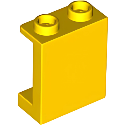 Деталь LEGO  Lego Panel 1 x 2 x 2 with Side Supports - Hollow Studs 87552 (35378, 94638) Yellow U