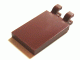 Tile, Modified 2 x 3 with 2 Clips (Undetermined Type), 30350 Reddish Brown N