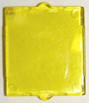 Glass for Window 1 x 2 x 2 Flat Front, 60601 Trans-Yellow U