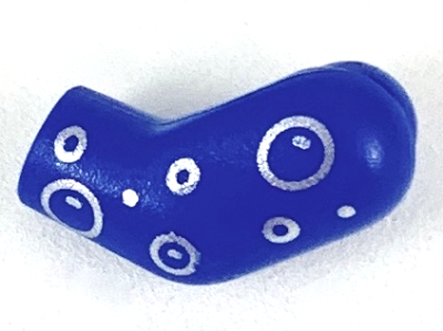 Arm, Left with Silver Bubbles Pattern, 981pb198 Blue U