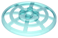 Dish 6 x 6 Inverted (Radar) Webbed - Type 2 (Underside Attachment Positions at 90 degrees), 4285b Trans-Light Blue U