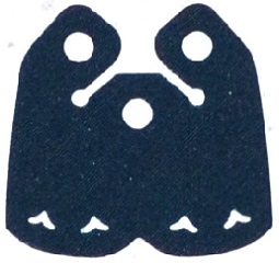 Mini Doll, Cape Cloth, Friends, 2 Bottom Curves, Short with 3 Small Top Holes and Heart Shaped Holes, 21490 Dark Blue U