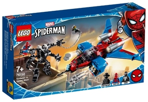 Конструктор LEGO Marvel Super Heroes 76150 Реактивный самолёт Человека-Паука против Робота Венома