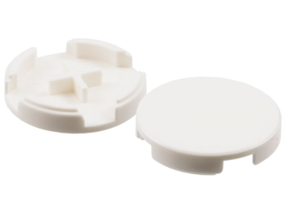 Tile, Round 2 x 2, 4150 White N